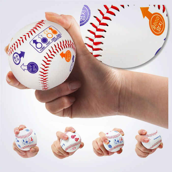 스포리지 구질 손잡이그림 리얼실밥 경식공 (포크 직구 커브 슬라이더)