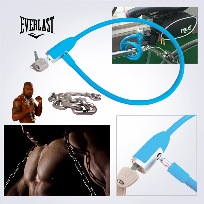 EVERLAST 거치형 강철 자전거 자물쇠