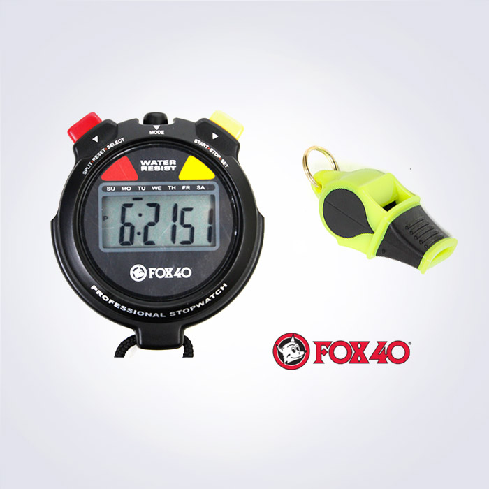 FOX40 휘슬 120dB 스톱워치세트 목걸이형