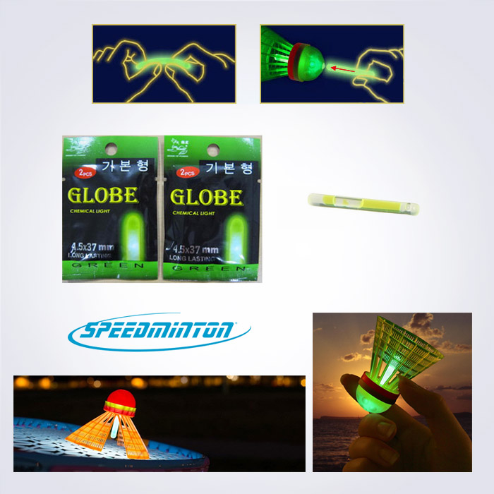 독일정품 [speedminton] 스피드민턴 호환품 중국생산 야간 스피드라이트 10개 (야광셔틀콕)