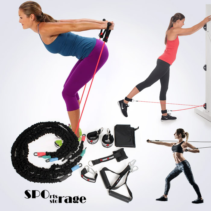 스포리지 튼튼한 한국생산 5~31kg 튜빙 하나로 풀세트(밴드4개,발목스트랩,도어가드,손잡이,가방)