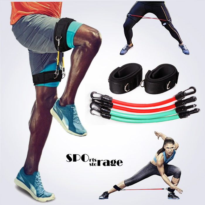 스포리지 하체단련 밸런스강화 스피드업 허벅지밴드 (강,약 2종류튜빙 발목강화,무릎재활,하체운동)