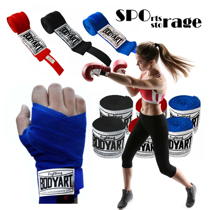 스포리지 면스판 복싱 핸드랩 스트레치붕대 (엄지걸이형,면스판으로 착용감이 좋은 스판붕대)