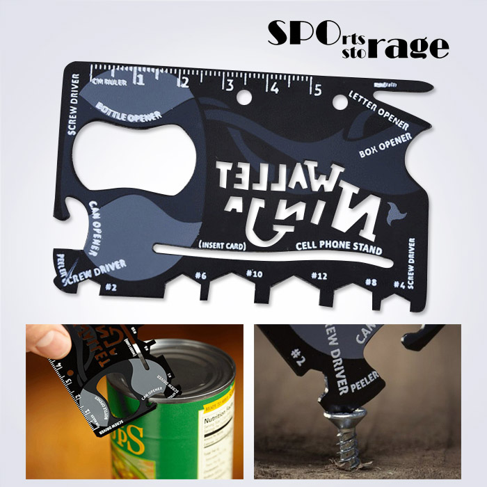 스포리지 개별포장 정품 카드형 멀티툴 닌자 , 카드처럼 얇은 지갑속에 보관하기 편리한 멀티툴