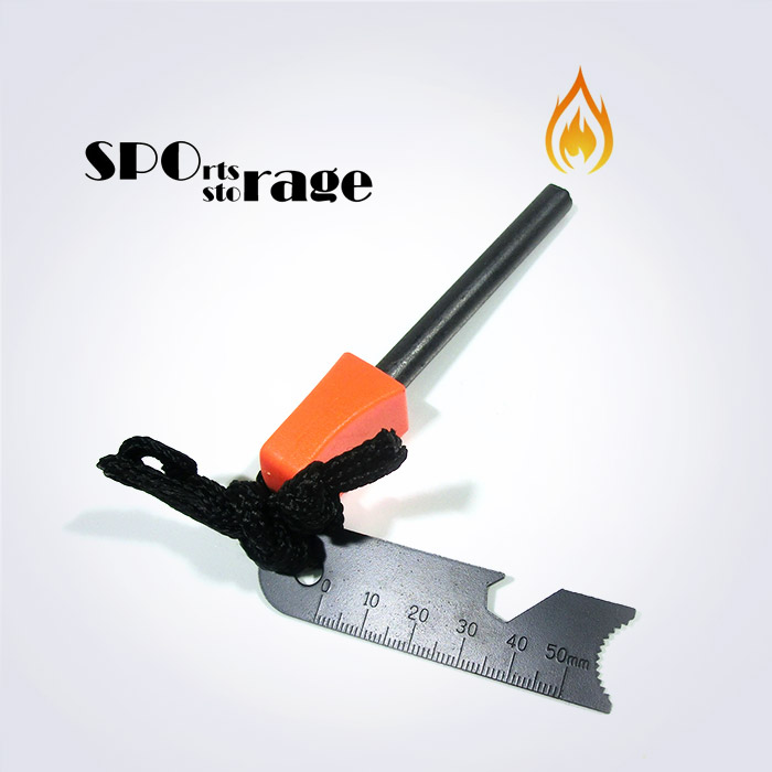 스포리지 파이어스틸&멀티툴 파이어스틱,생존응급키트,부싯돌,야외불꽃 마그네슘 점화스틱,발화스틱,성냥