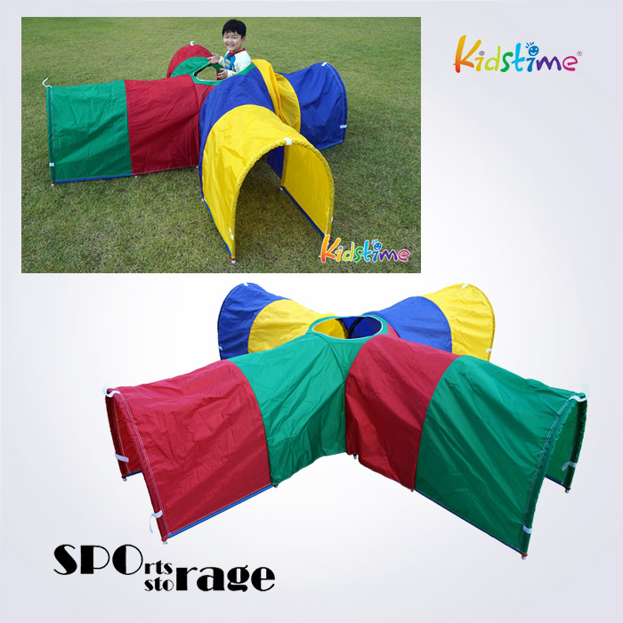 스포리지 대만산 조립식 레인보우 패싱쓰루 플레이 크로스 게임터널