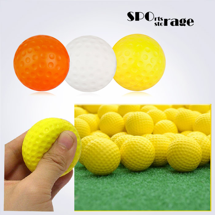 스포리지 대만산 PU 조용하고 안전한 실내,홈 연습용  폴리우레탄 골프공 (6개1세트)