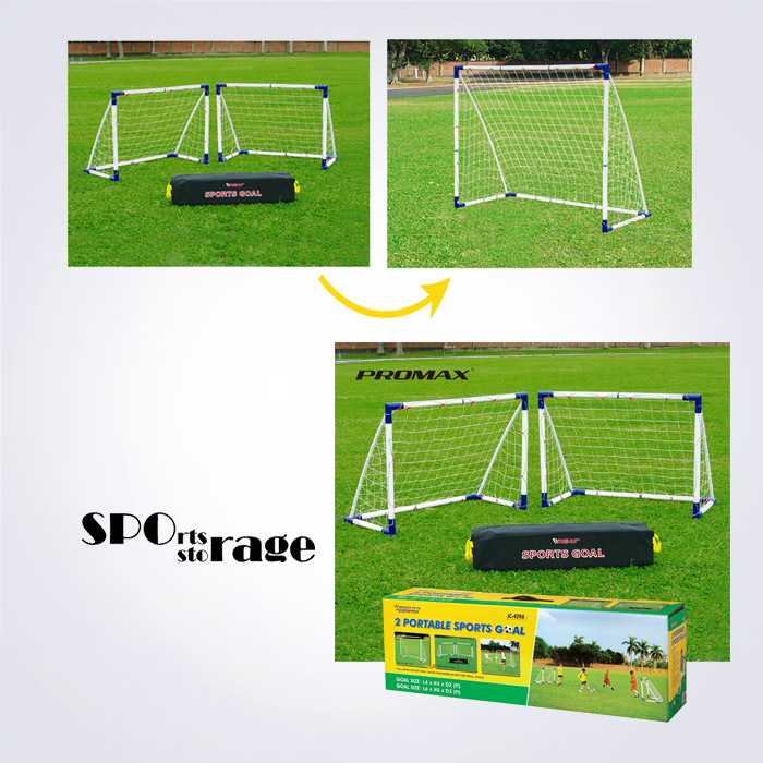 스포리지 대만산 트랜스폼 트윈 축구골대세트 (2개골대가 큰골대 1개로 변형이 됩니다)