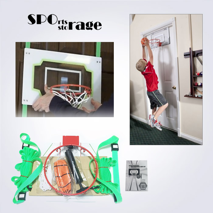 스포리지 대만산 가정용 덩크슛 도어 농구골대 스트랩세트 (높낮이조절,골대스프링)