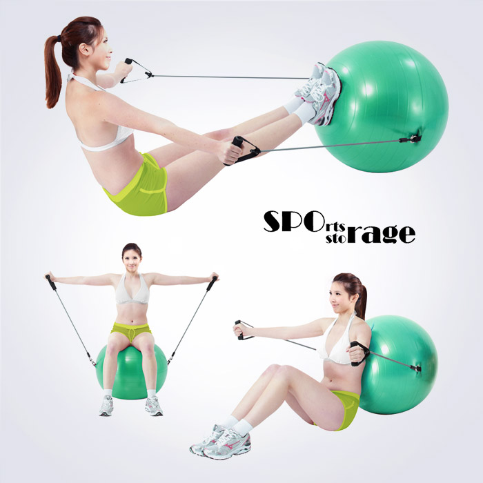 스포리지 대만산 튜빙밴드 플러스 고급 안티버스트 짐볼 (홈트짐볼,홈트레이닝짐볼)