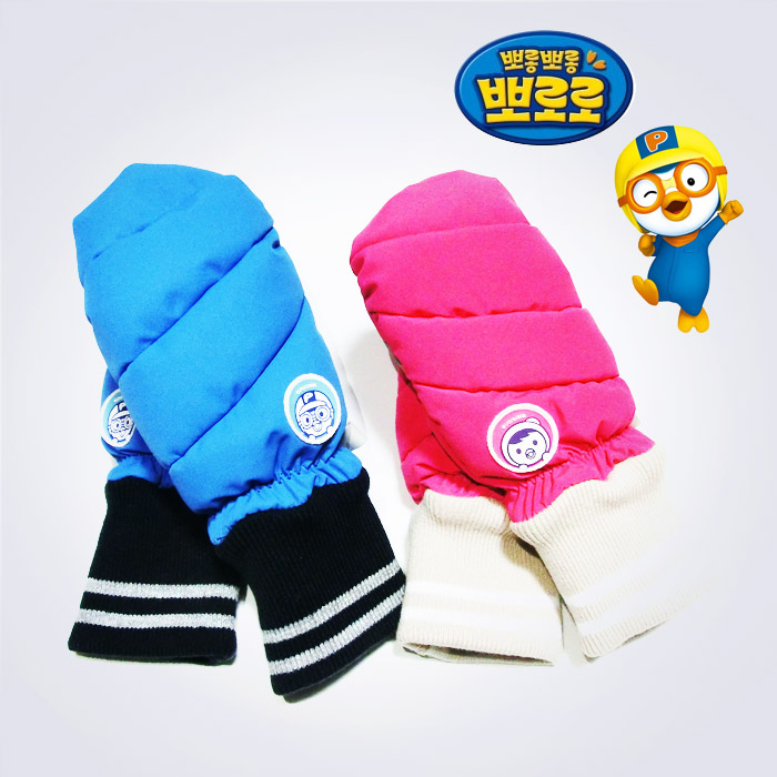 스포리지 KC인증 NEW 뽀로로 방수 아동 엄지글러브장갑