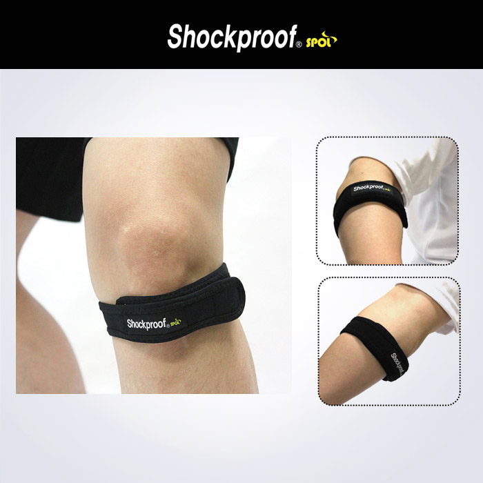 스포리지 슬개골 충격흡수패드 스트랩 (무릎&엘보 겸용) 무릎 내측,외측 인대보강 압박 팔꿈치보호대