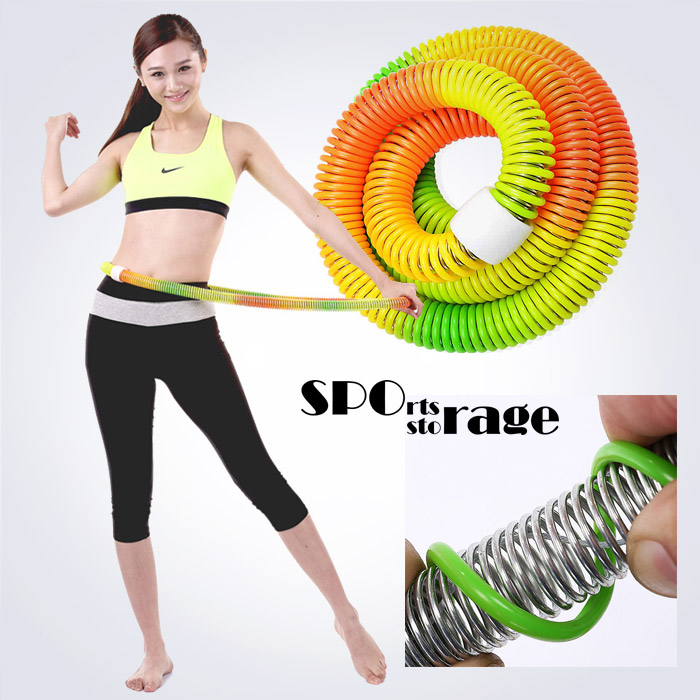 스포리지 아프지 않고 쭈욱 쭈욱 늘어나는 1.2kg 스트레치 훌라후프(쉽지 않아 재미있는 허리운동)