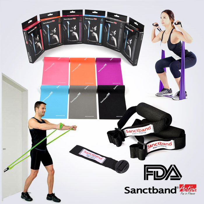 스포리지 FDA승인 SanctBand 2M BOX형 Lv3.라임그린+ 손잡이+도어스트랩