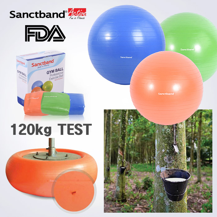 스포리지 USA FDA승인정품 천연라텍스 SanctBand Gym Ball (120kg 안전테스트)