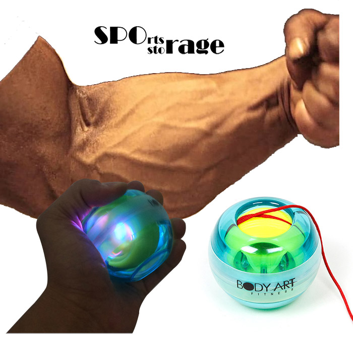 스포리지 대만산 LED 스핀 포스볼 (윈심력을 이용한 손목운동 악력볼,악력기)